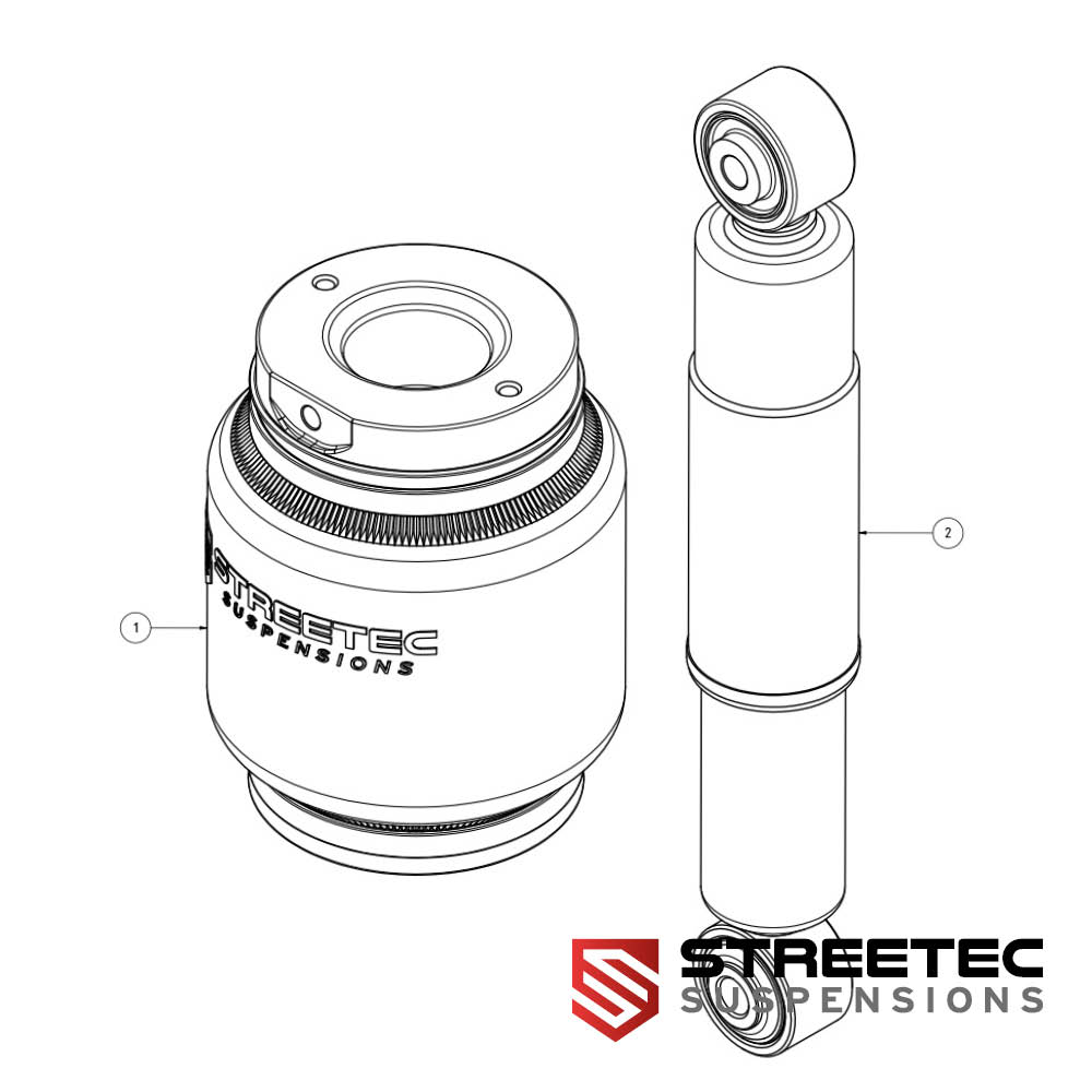 Kaufe Replacement parts - STREETEC 'performance' EVO rear kit - VW Bus T5/T6 bei null-bar