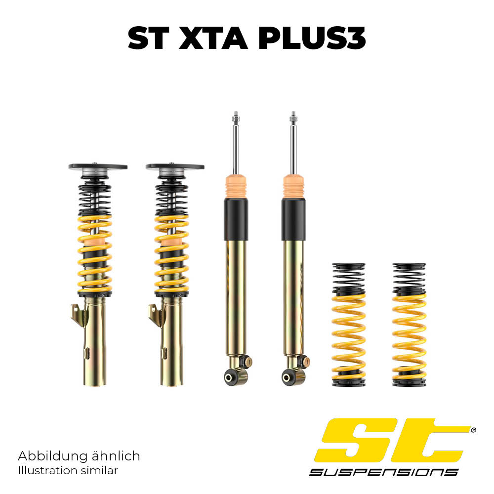 Kaufe ST Coilover suspension ST XTA plus 3 galvanised steel (hardness-adjustable with support bearing) (Sport|Clubsport) bei null-bar
