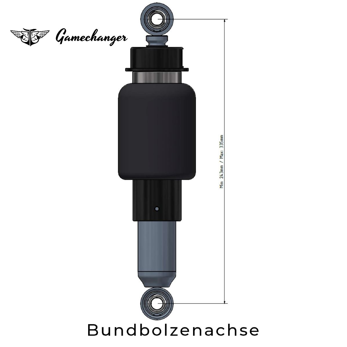 Bundbolzenachse