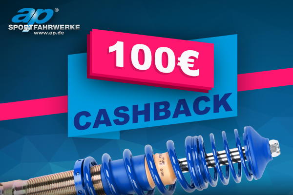 100 Euro Cash Back für alle ap Gewindefahrwerke