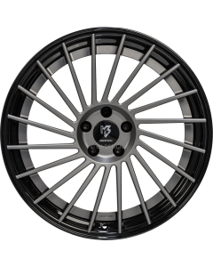 mbDESIGN VR3.2 | 9x20 ET 28 - 5x120 72,55 wheel center grey matt rim black shiny painted